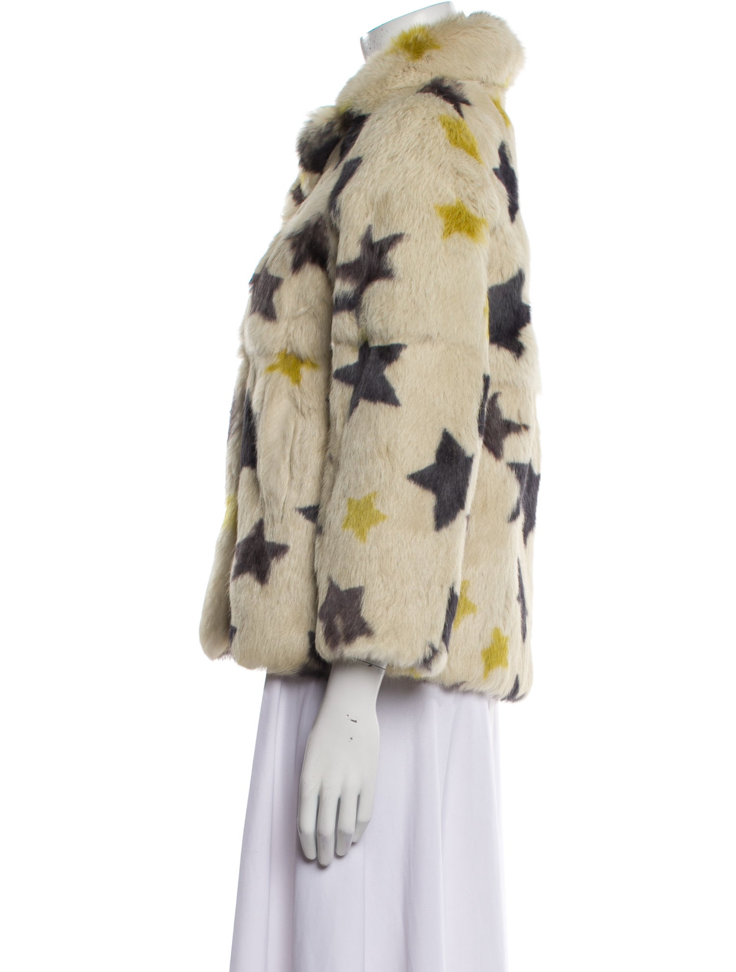 Yves Salomon Fur Printed Fur Jacket