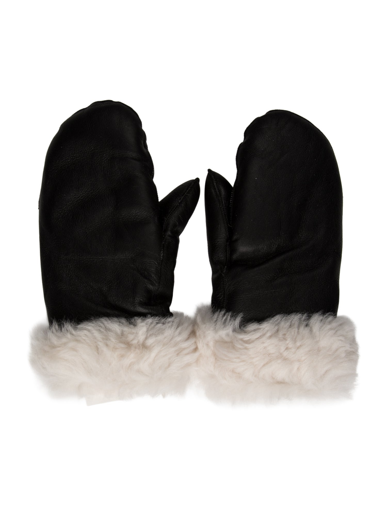 Yves Salomon Leather Winter Gloves