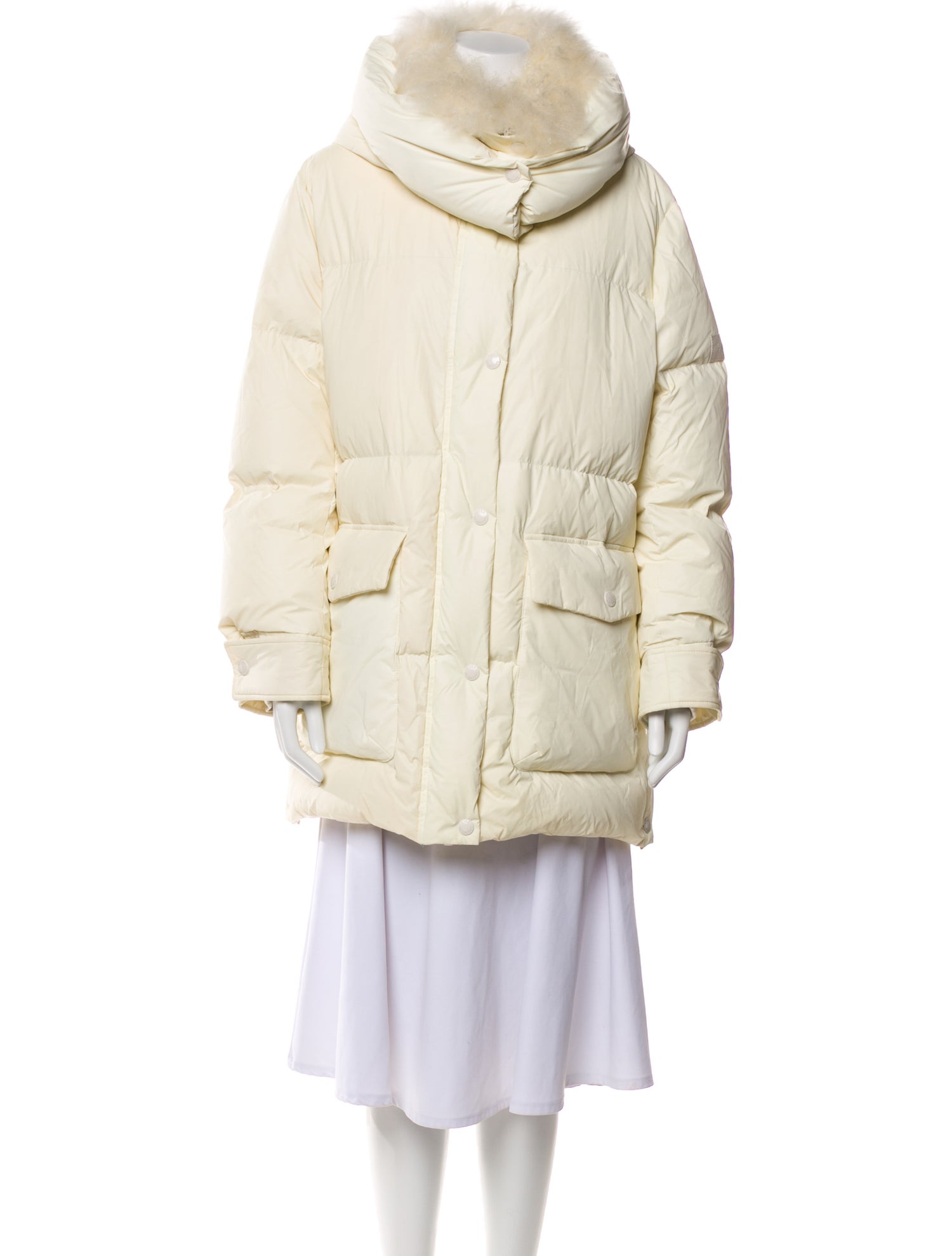 Yves Salomon Faux Fur Coat