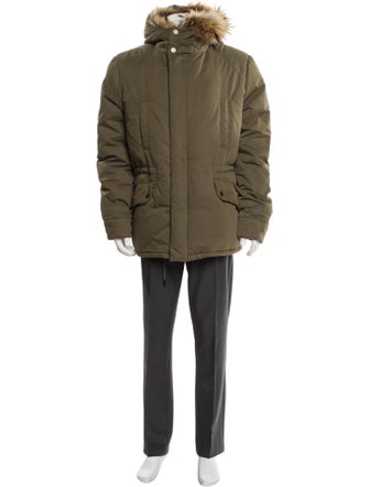 Yves Salomon Lamb Leather Parka