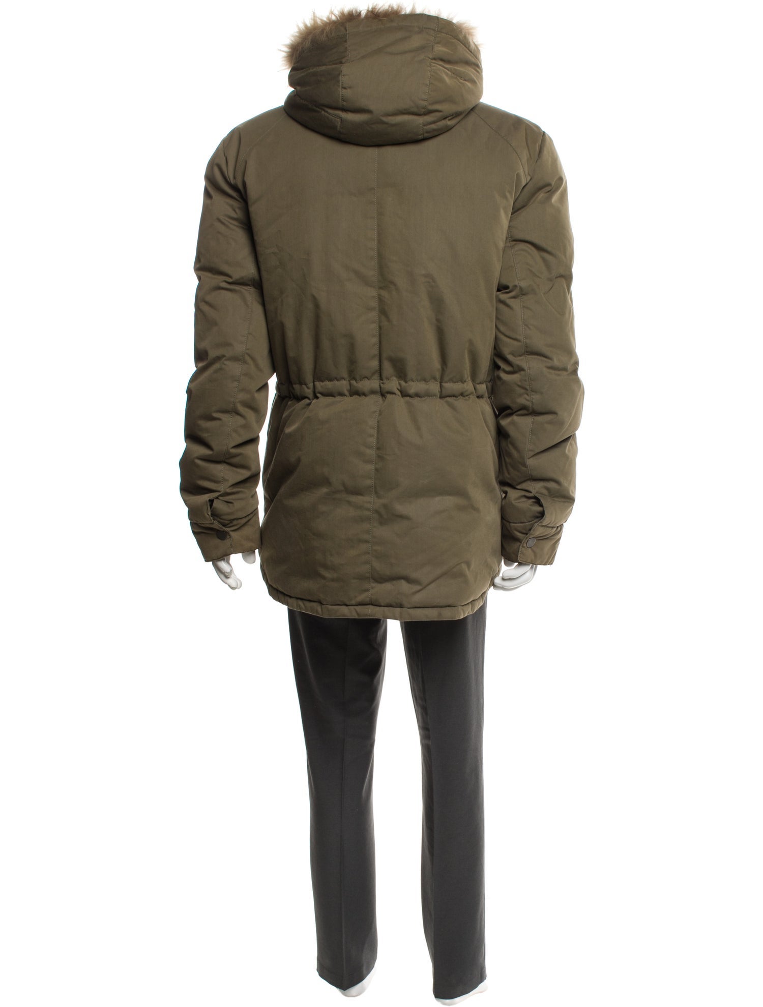 Yves Salomon Lamb Leather Parka
