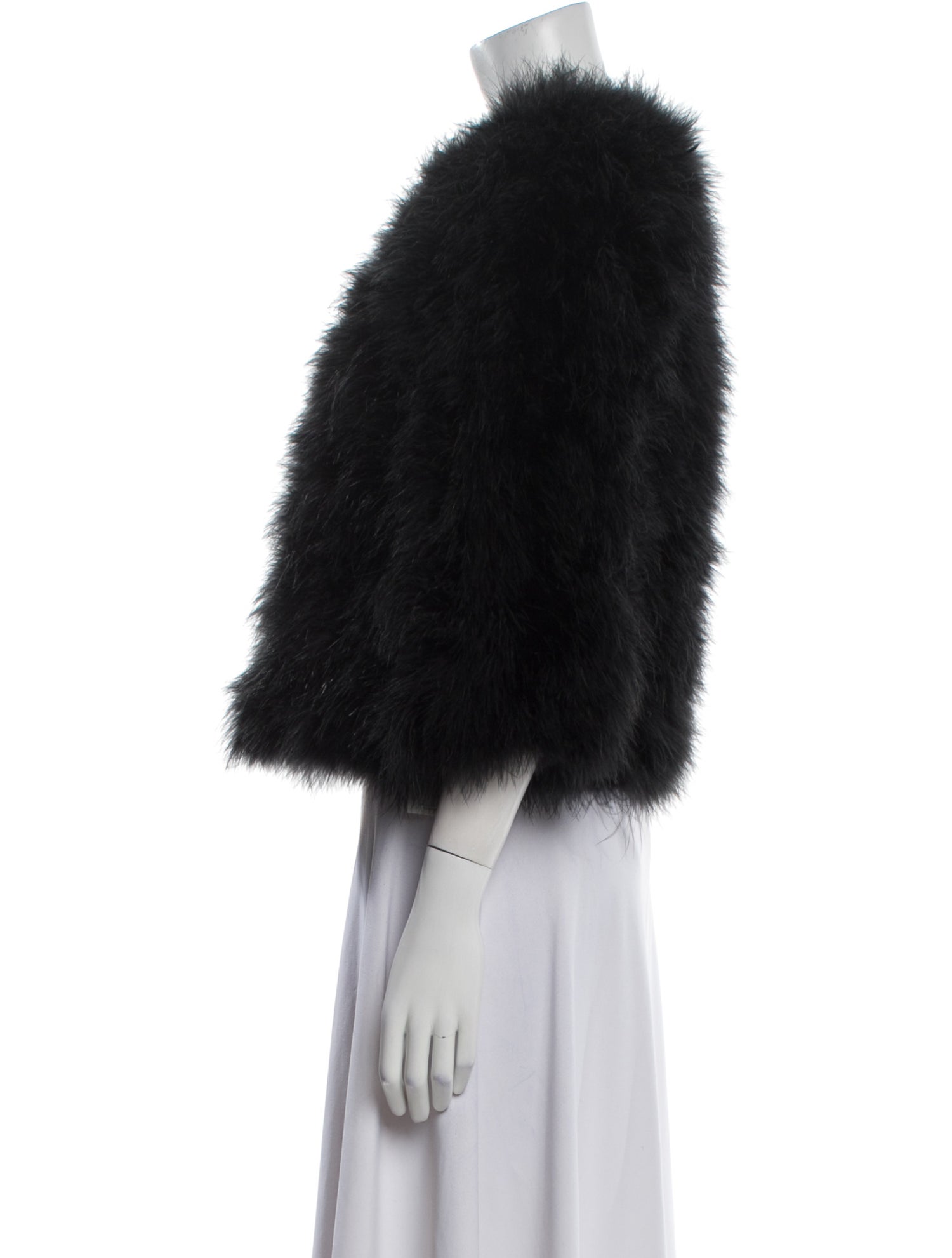 Yves Salomon Ostrich Feather Down Jacket