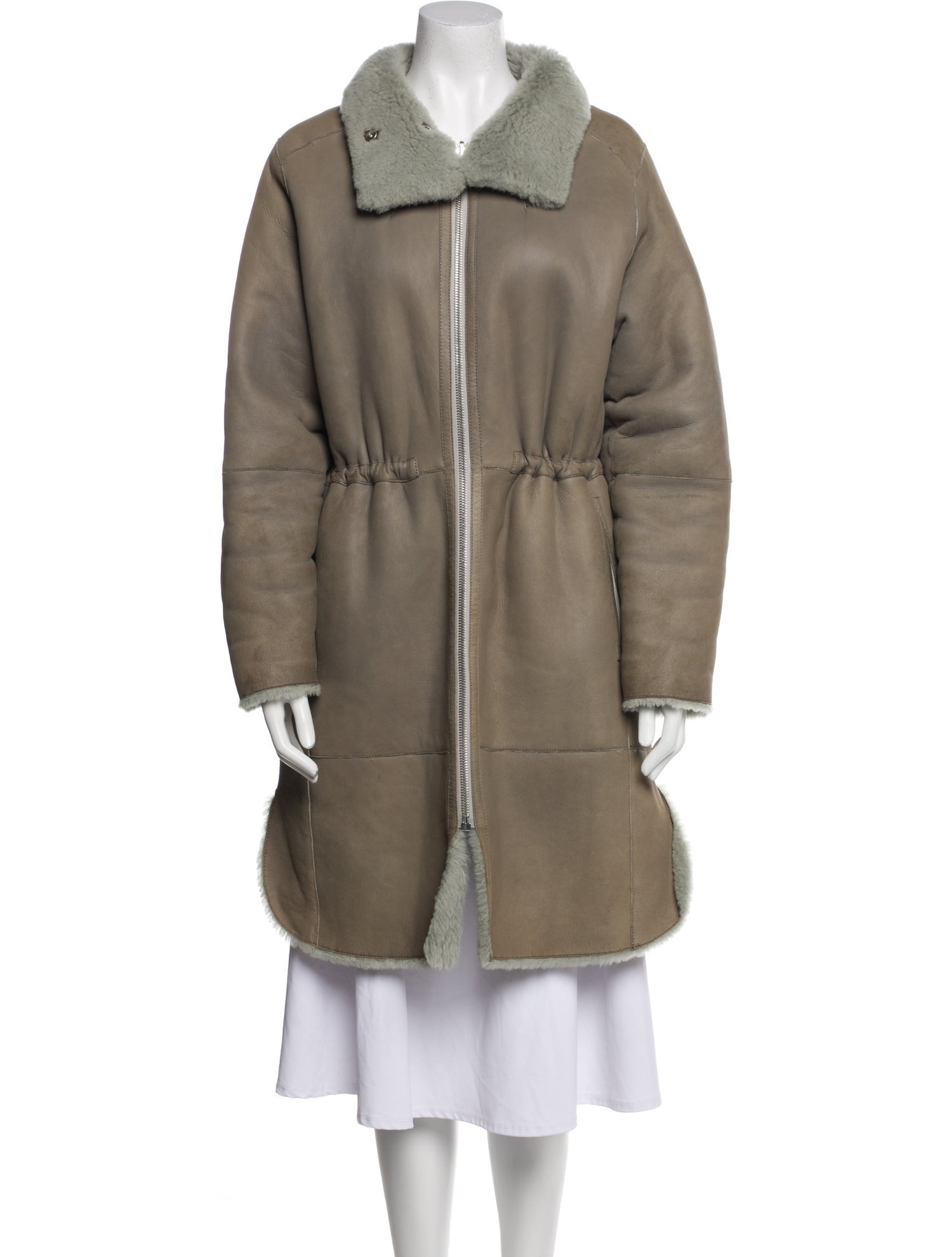 Yves Salomon Leather Parka