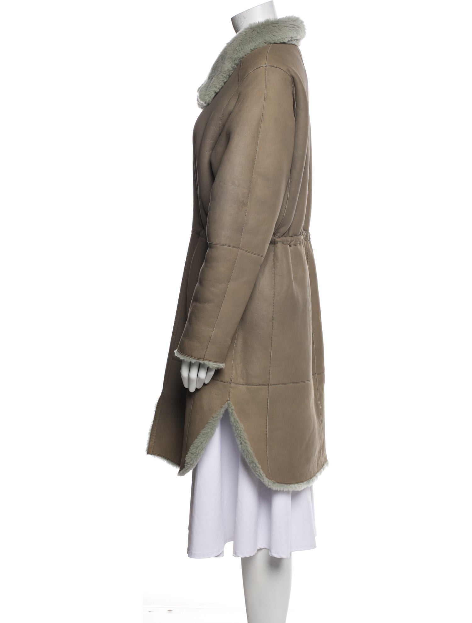 Yves Salomon Leather Parka