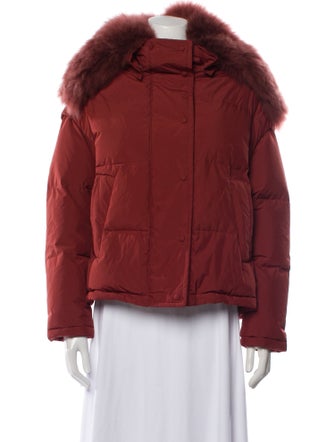 Yves Salomon Goat Leather Down Jacket