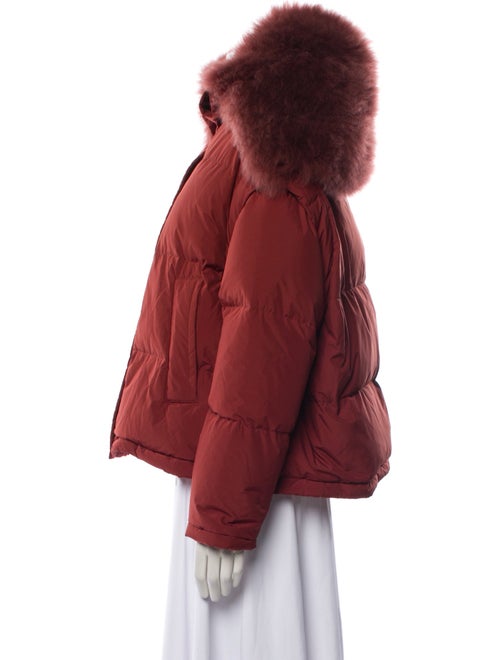 Yves Salomon Goat Leather Down Jacket