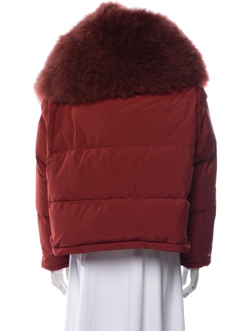Yves Salomon Goat Leather Down Jacket
