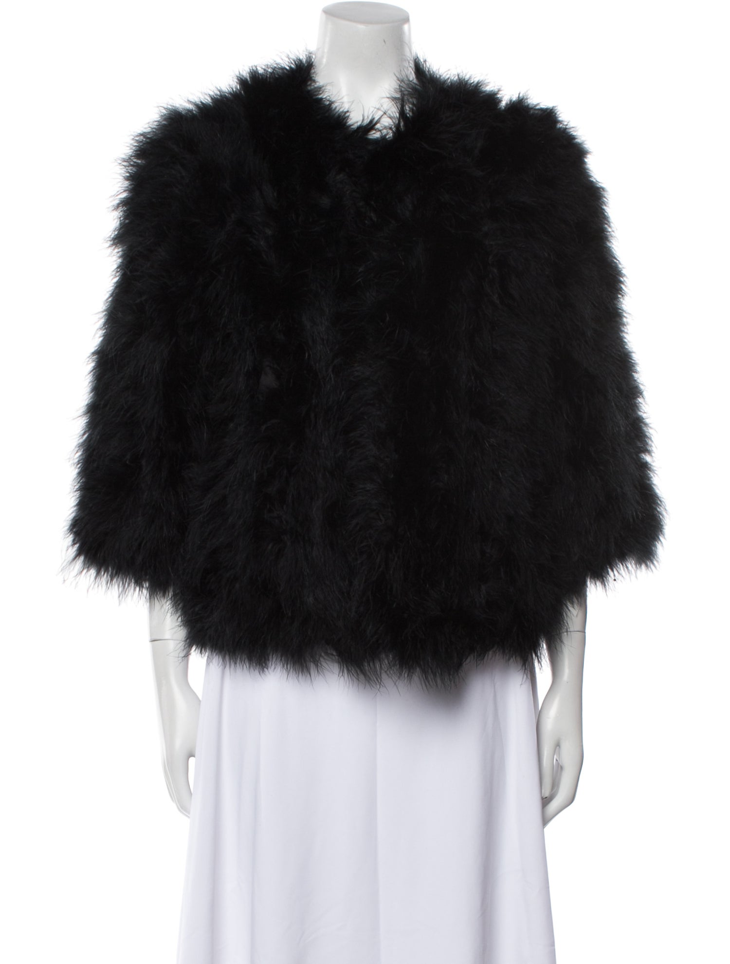 Yves Salomon Ostrich Feather Down Jacket