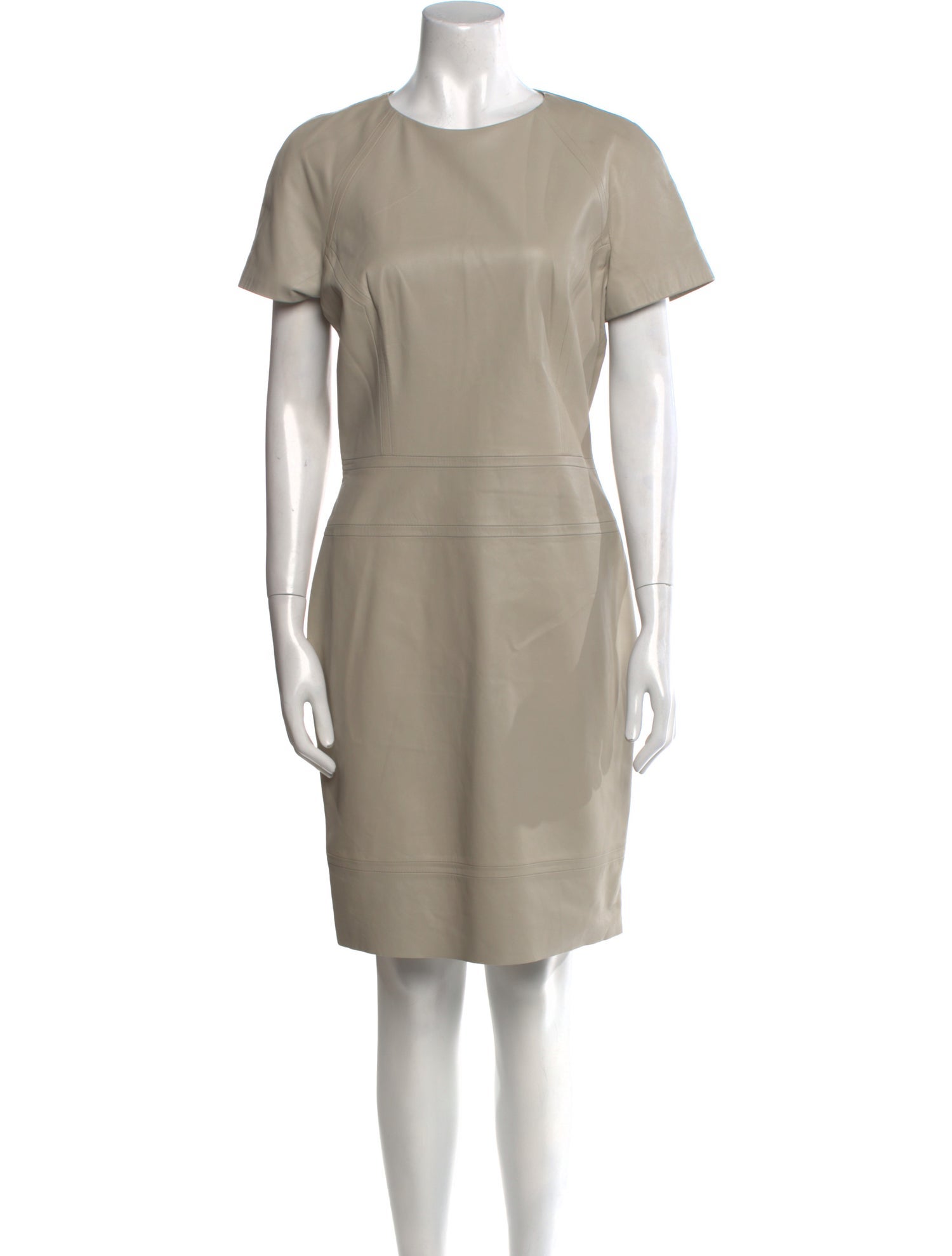 Yves Salomon Silk Knee-Length Dress
