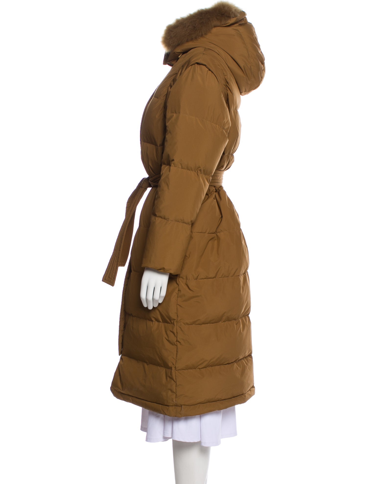 Yves Salomon Goat Leather Down Jacket