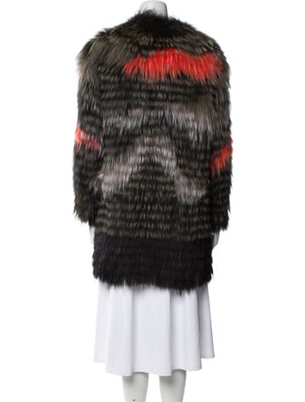 Yves Salomon Printed Fur Jacket
