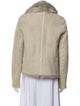 Yves Salomon Lamb Leather Faux Fur Jacket