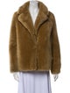 Yves Salomon Wool Faux Fur Jacket