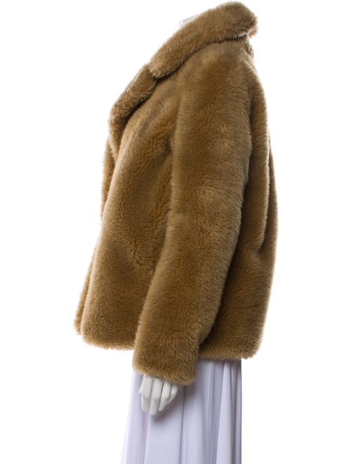 Yves Salomon Wool Faux Fur Jacket
