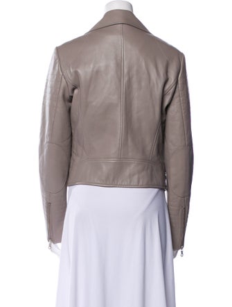 Yves Salomon Lamb Leather Biker Jacket