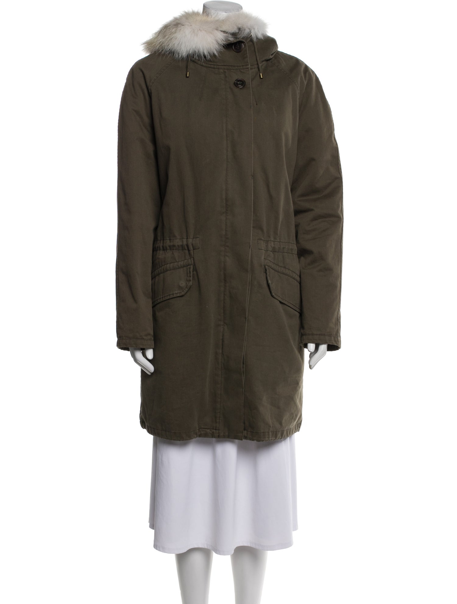 Yves Salomon Faux Fur Coat