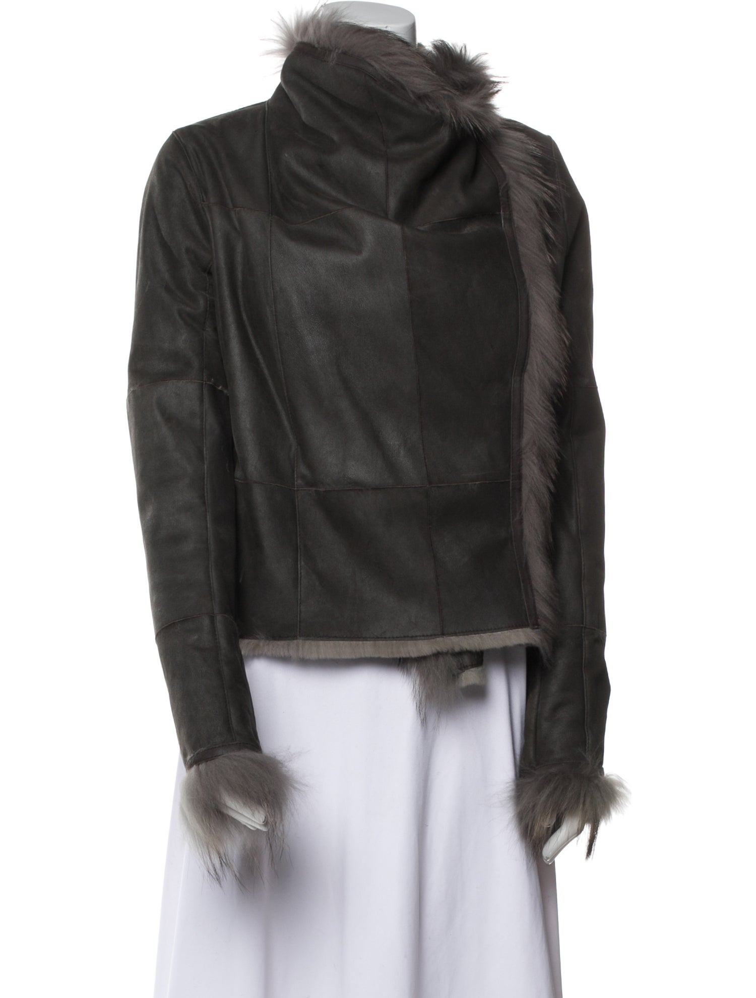 Yves Salomon Faux Fur Jacket