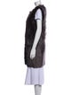 Yves Salomon Lamb Leather Faux Fur Coat