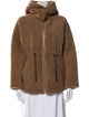 Yves Salomon Lambskin Faux Fur Jacket