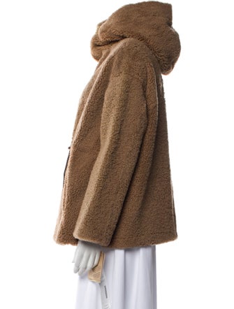 Yves Salomon Lambskin Faux Fur Jacket