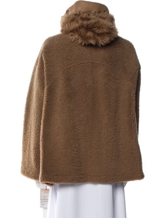 Yves Salomon Lambskin Faux Fur Jacket