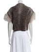 Yves Salomon Cashmere Printed Faux Fur Jacket