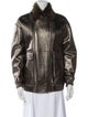 Yves Salomon Lamb Leather Fur Jacket