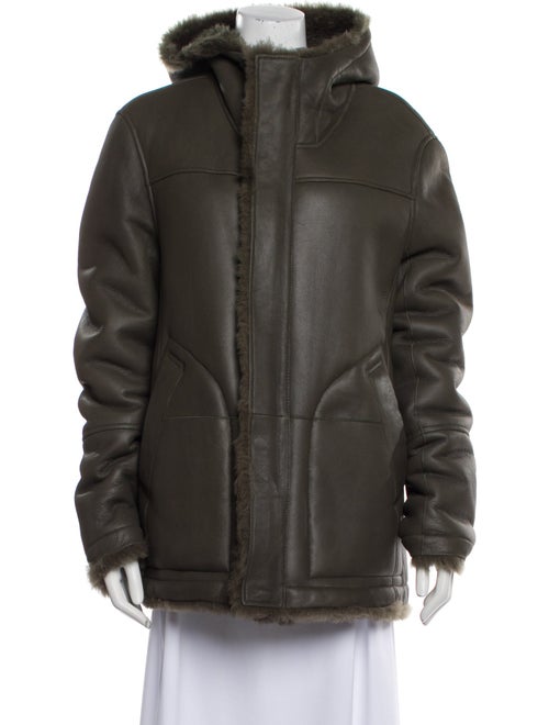 Yves Salomon Lamb Leather Parka