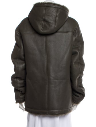 Yves Salomon Lamb Leather Parka