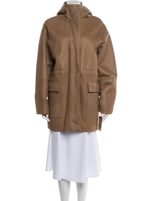 Yves Salomon Lamb Leather Parka