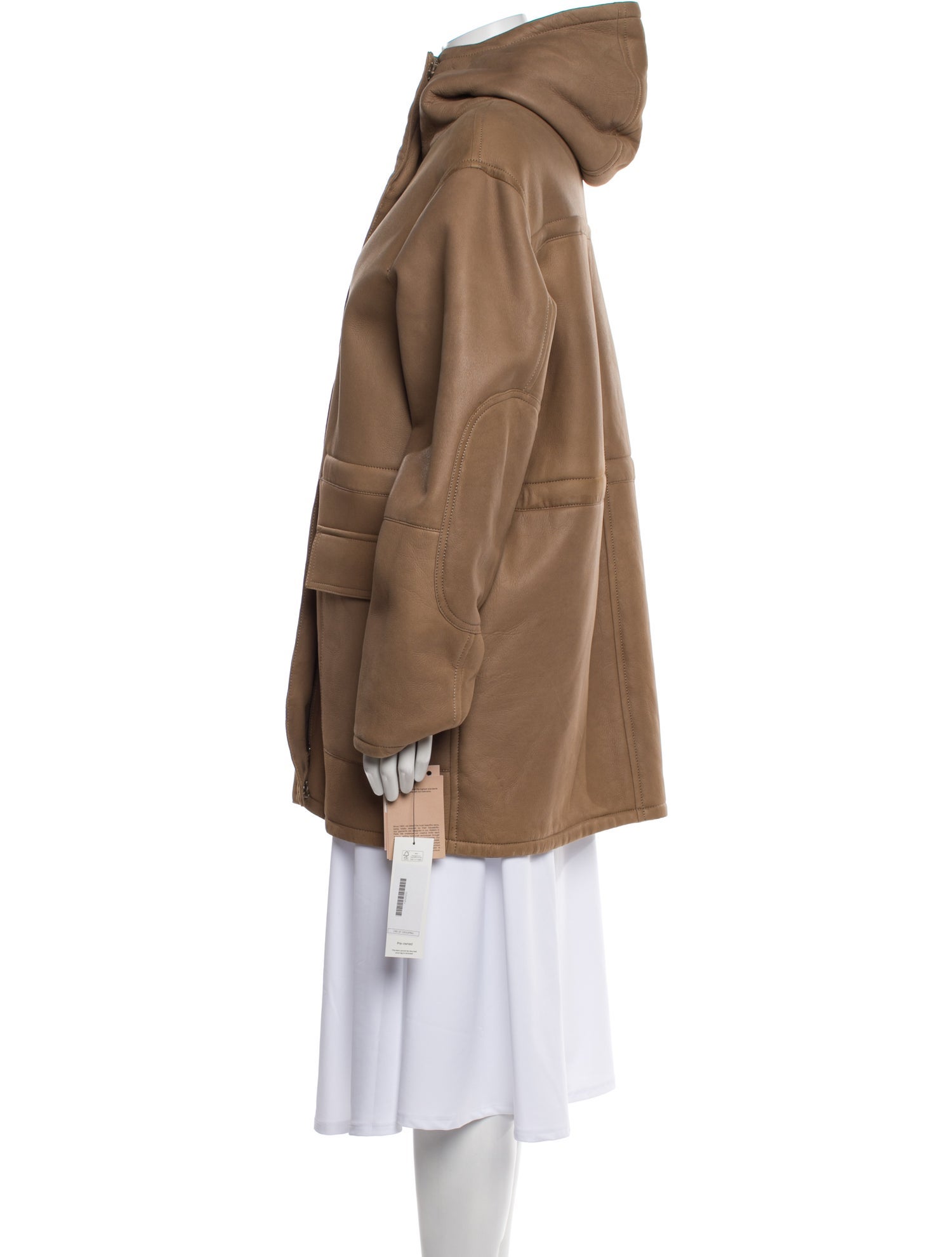 Yves Salomon Lamb Leather Parka