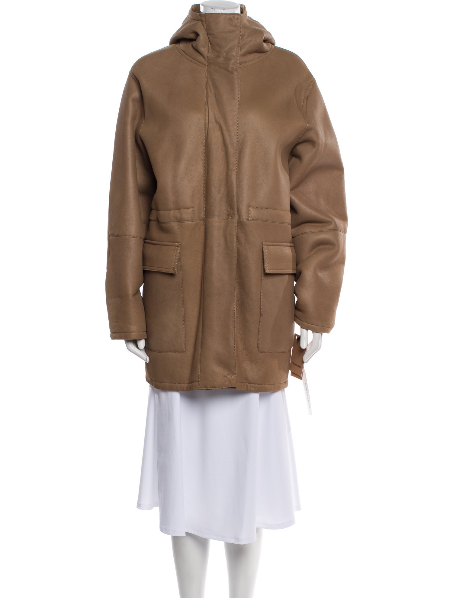 Yves Salomon Lamb Leather Parka