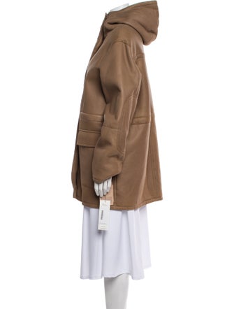 Yves Salomon Lamb Leather Parka