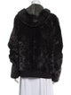 Yves Salomon Lamb Leather Faux Fur Jacket