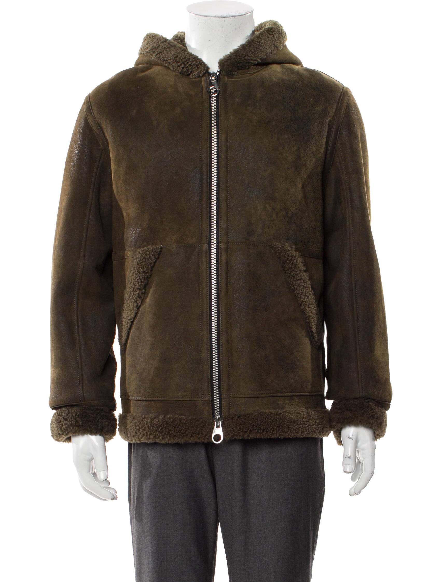 Yves Salomon Lamb Leather Moto Jacket