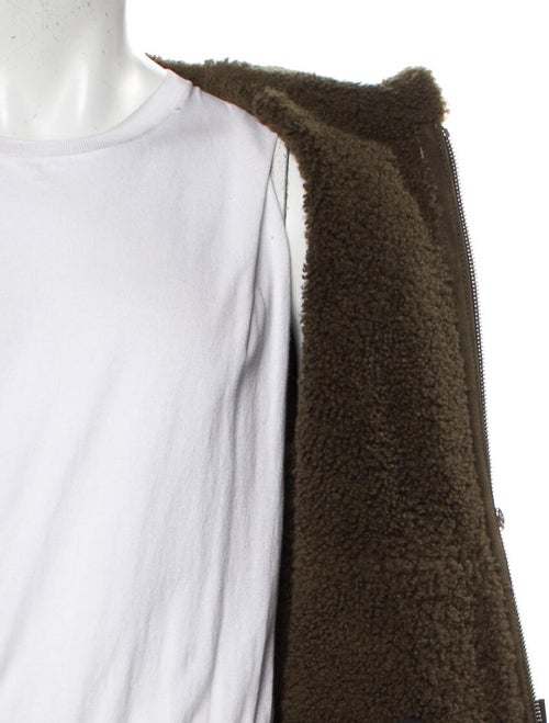 Yves Salomon Lamb Leather Moto Jacket