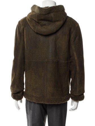 Yves Salomon Lamb Leather Moto Jacket