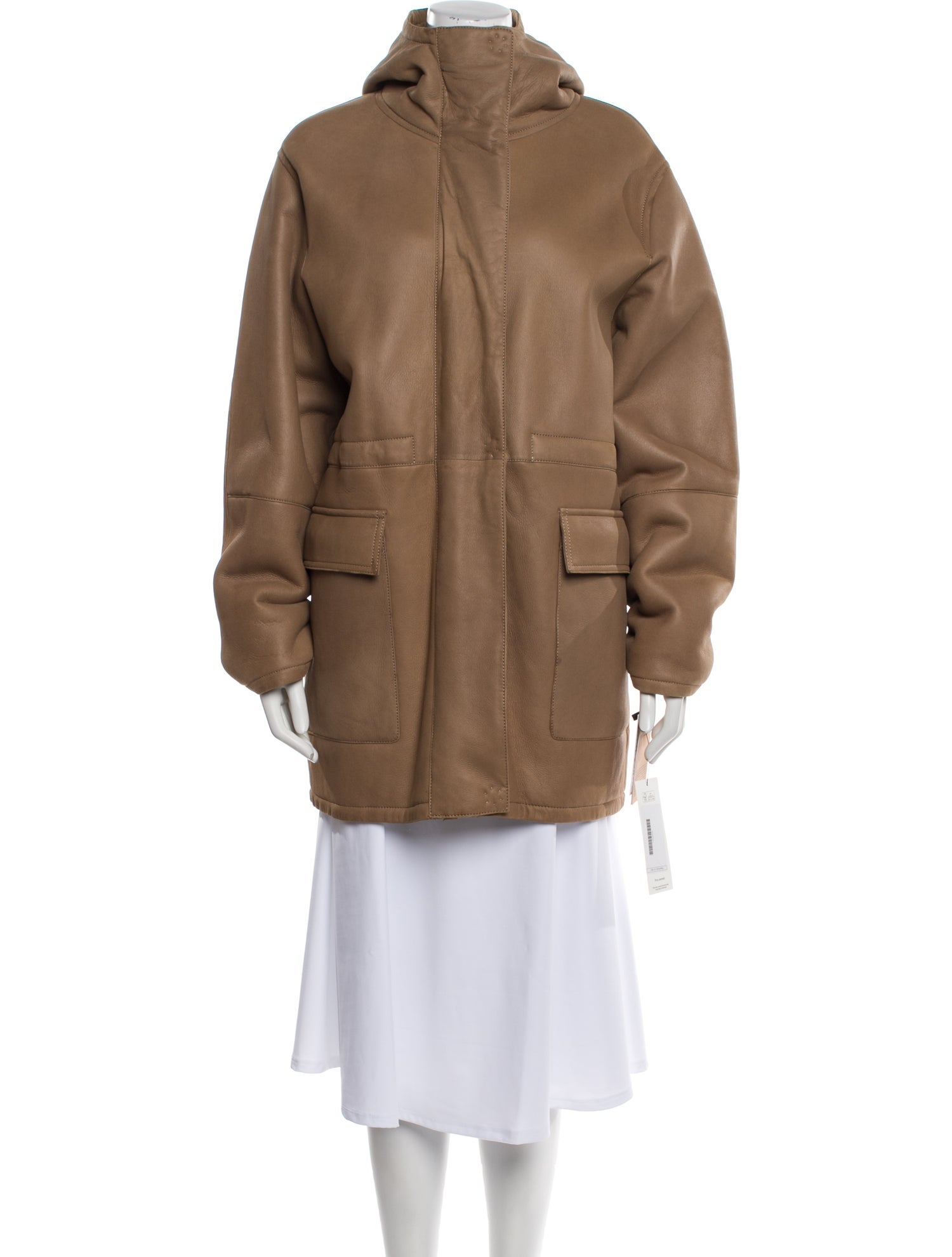 Yves Salomon Lamb Leather Parka