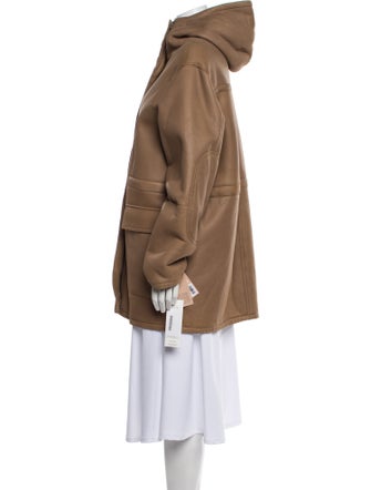 Yves Salomon Lamb Leather Parka