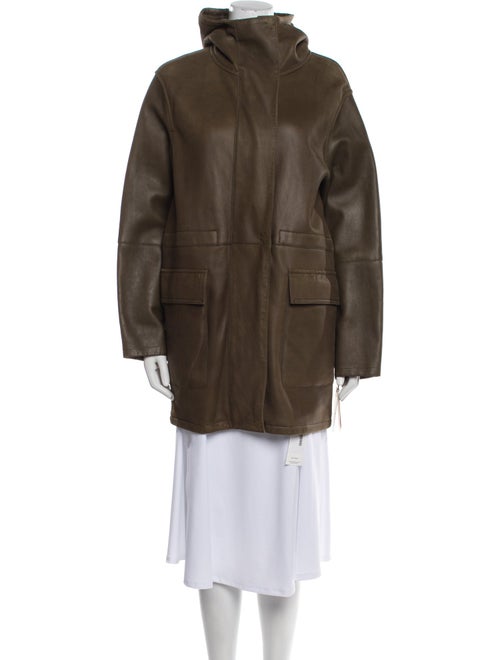 Yves Salomon Lamb Leather Parka