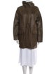 Yves Salomon Lamb Leather Parka