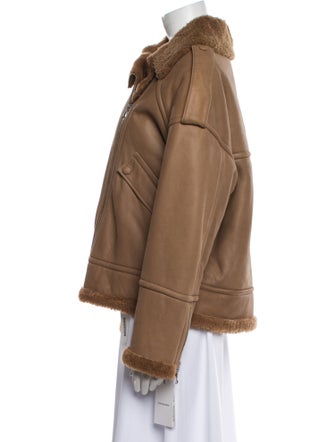 Yves Salomon Lamb Leather Biker Jacket