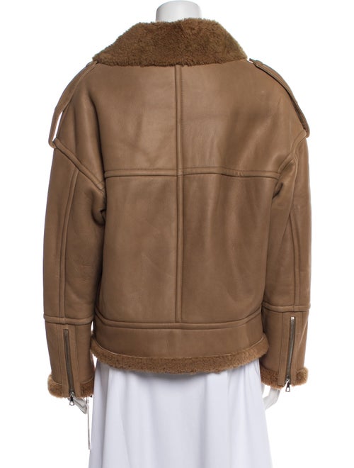 Yves Salomon Lamb Leather Biker Jacket