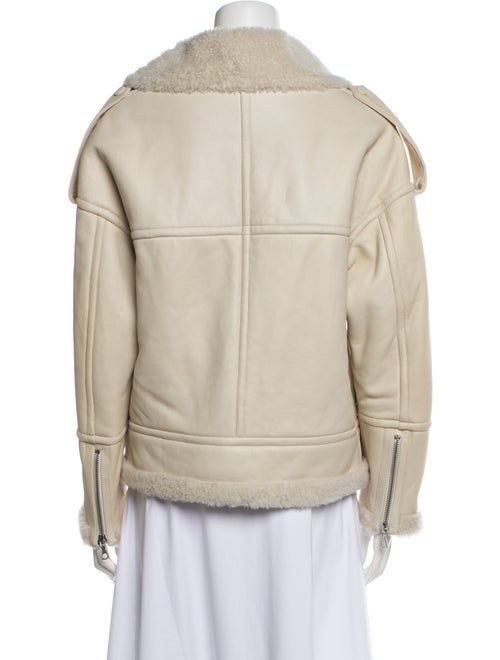 Yves Salomon Lamb Leather Biker Jacket