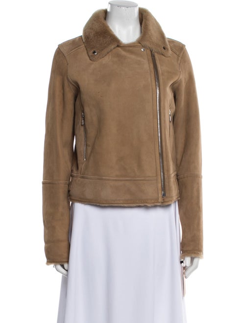 Yves Salomon Lamb Leather Biker Jacket