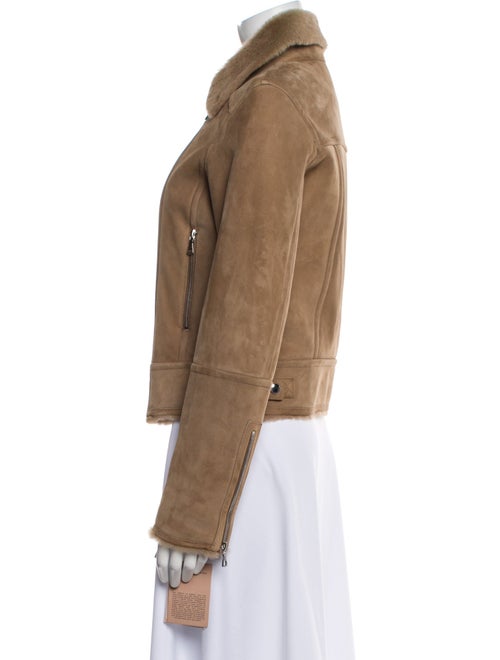 Yves Salomon Lamb Leather Biker Jacket
