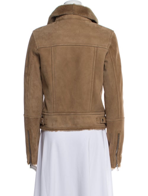 Yves Salomon Lamb Leather Biker Jacket