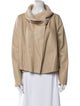 Yves Salomon Lambskin Faux Fur Jacket