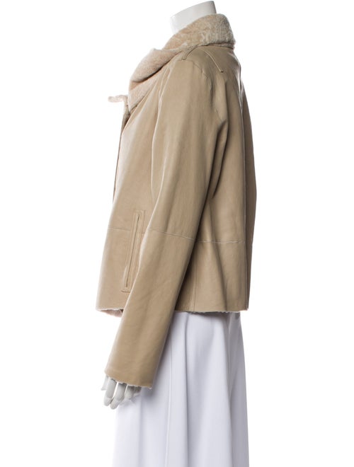 Yves Salomon Lambskin Faux Fur Jacket