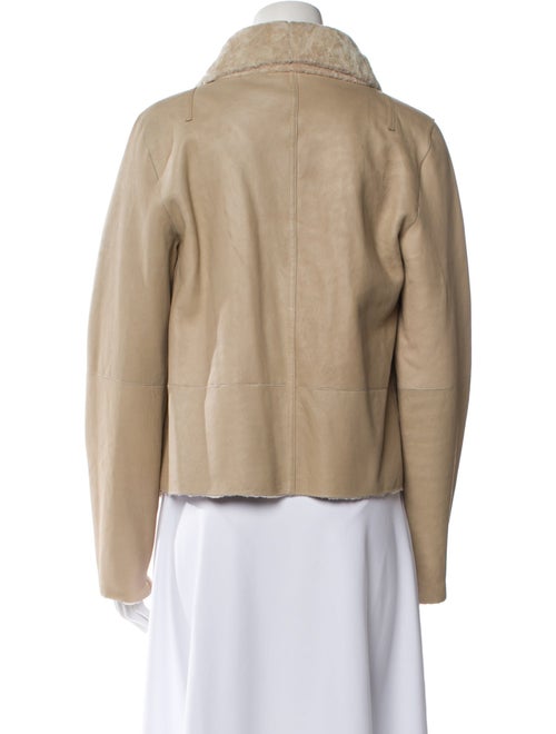 Yves Salomon Lambskin Faux Fur Jacket